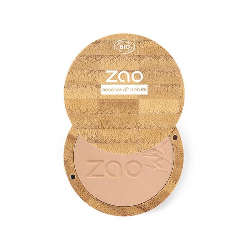 Kompaktpuder - Bio-zertifiziert, Vegan Und Nachfüllbar Damen Braun beige 1 pezzo von ZAO MAKEUP