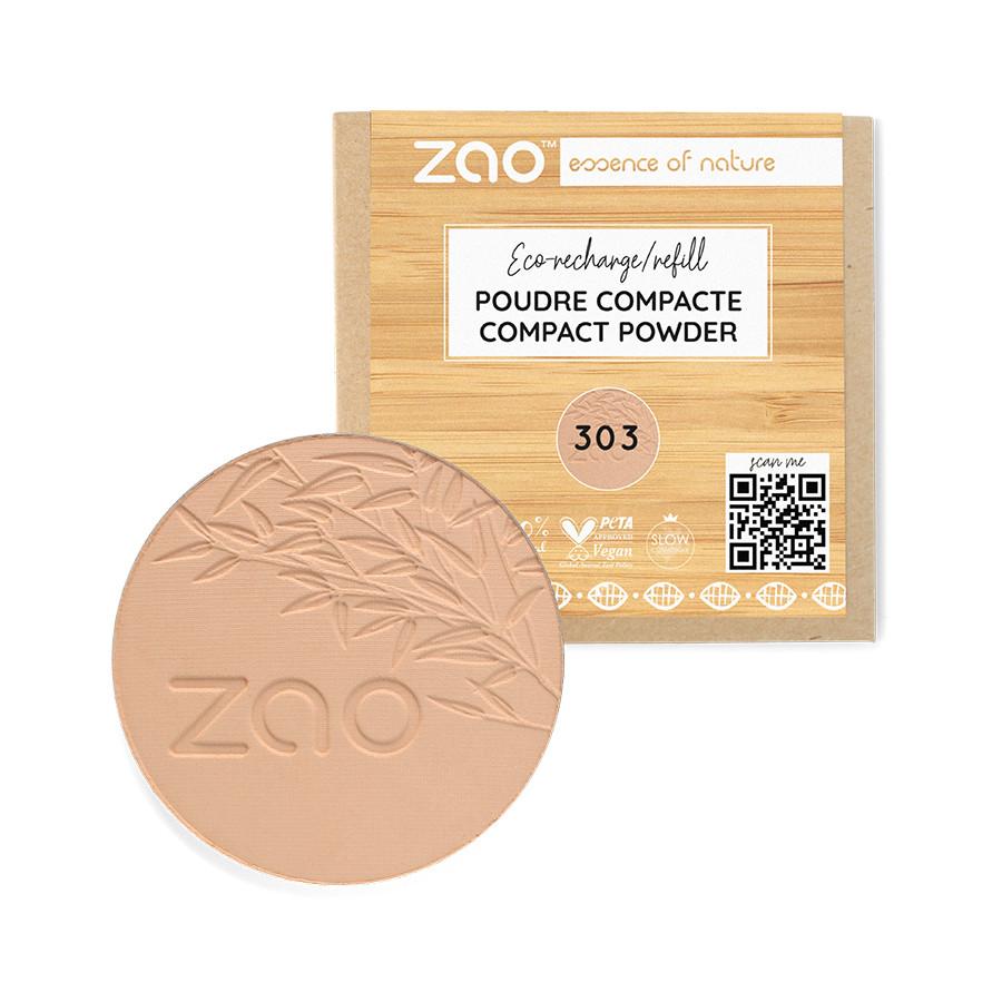Refill Kompaktpuder - Bio-zertifiziert Und Vegan Damen Braun beige 1 pezzo von ZAO MAKEUP