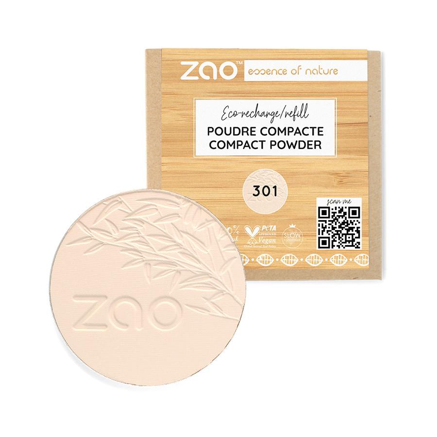 Refill Kompaktpuder - Bio-zertifiziert Und Vegan Damen Elfenbein 1 pezzo von ZAO MAKEUP