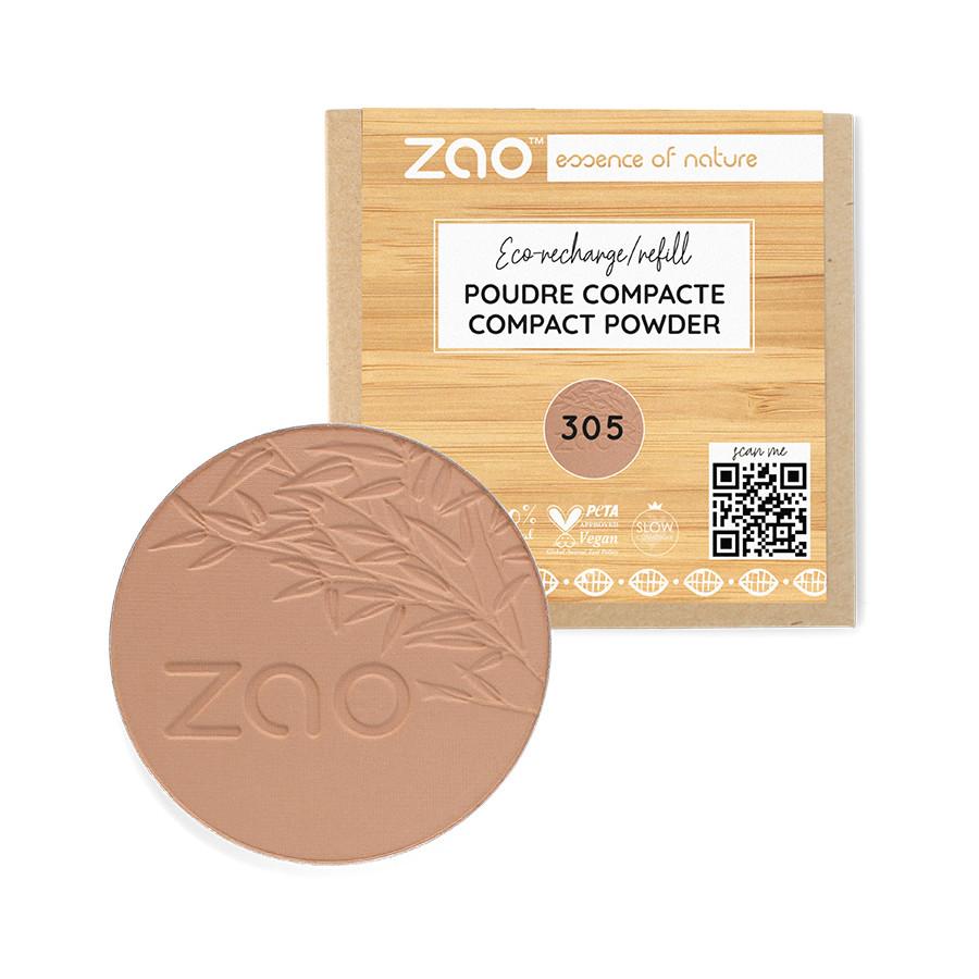 Refill Kompaktpuder - Bio-zertifiziert Und Vegan Damen Milchschokolade 1 pezzo von ZAO MAKEUP