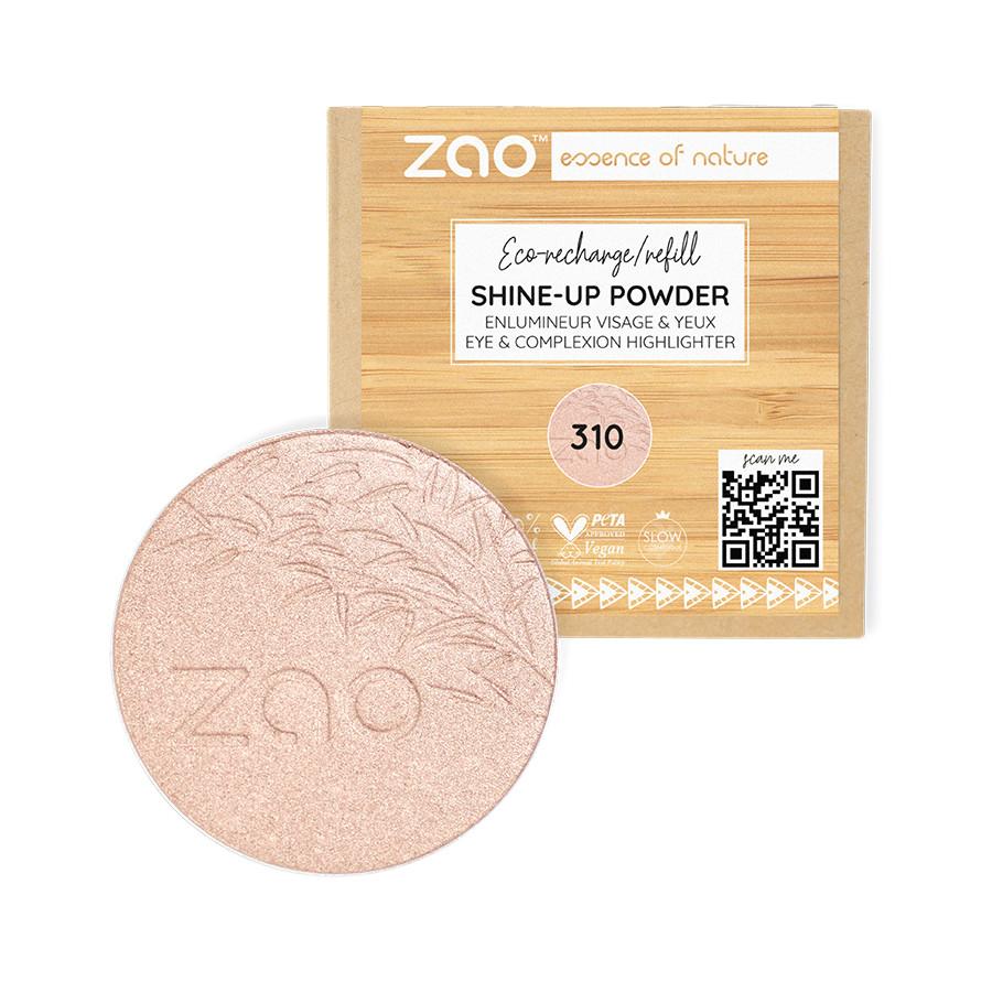 Refill Shine-up Powder Enluminator - Bio-zertifiziert Und Vegan Damen Champagner Rosé 1 pezzo von ZAO MAKEUP