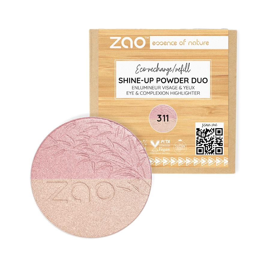 Refill Shine-up Powder Enluminator - Bio-zertifiziert Und Vegan Damen Rosa & Gold 1 pezzo von ZAO MAKEUP