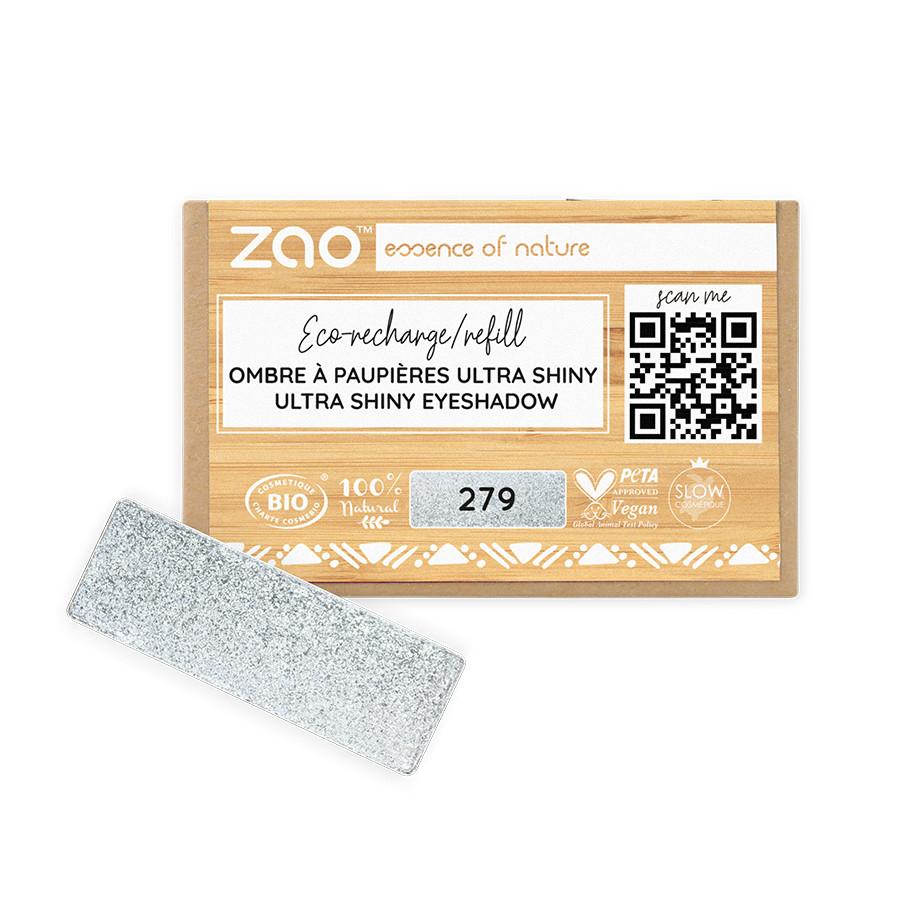 Ultra Shiny Rechteckiger Lidschatten Nachfüllpack - Bio-zertifiziert Und Vegan Damen Grauer Diamant 1 pezzo von ZAO MAKEUP