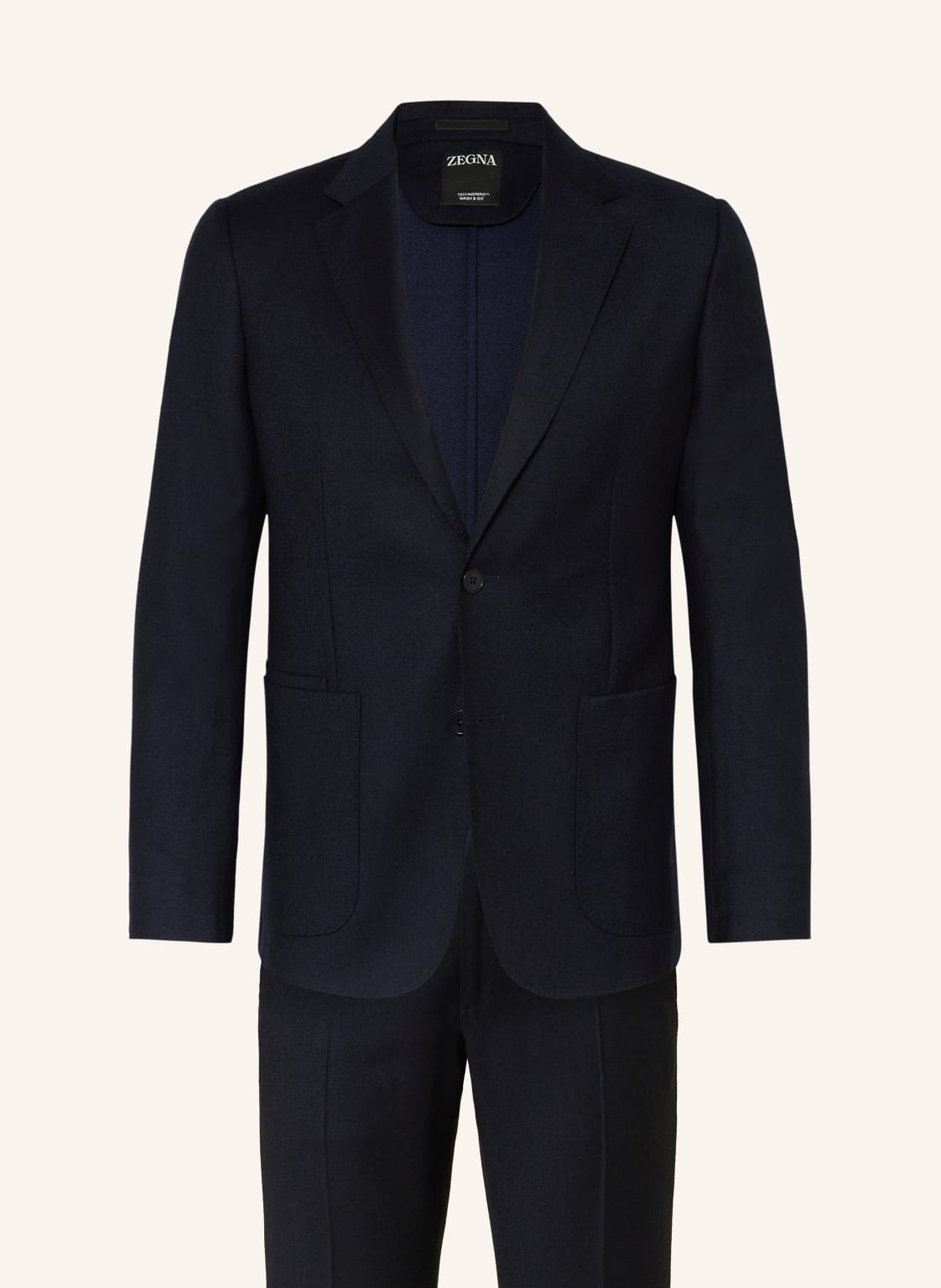 Zegna Anzug Extra Slim Fit Aus Merinowolle blau von ZEGNA