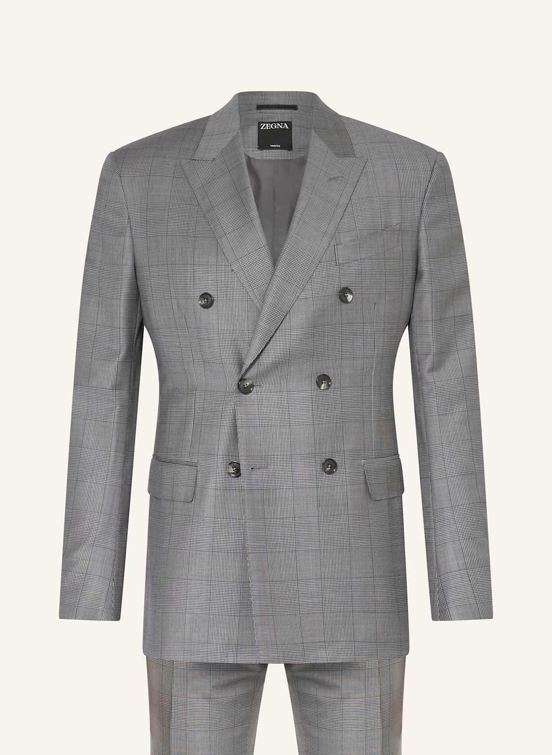 Zegna Anzug Extra Slim Fit grau von ZEGNA