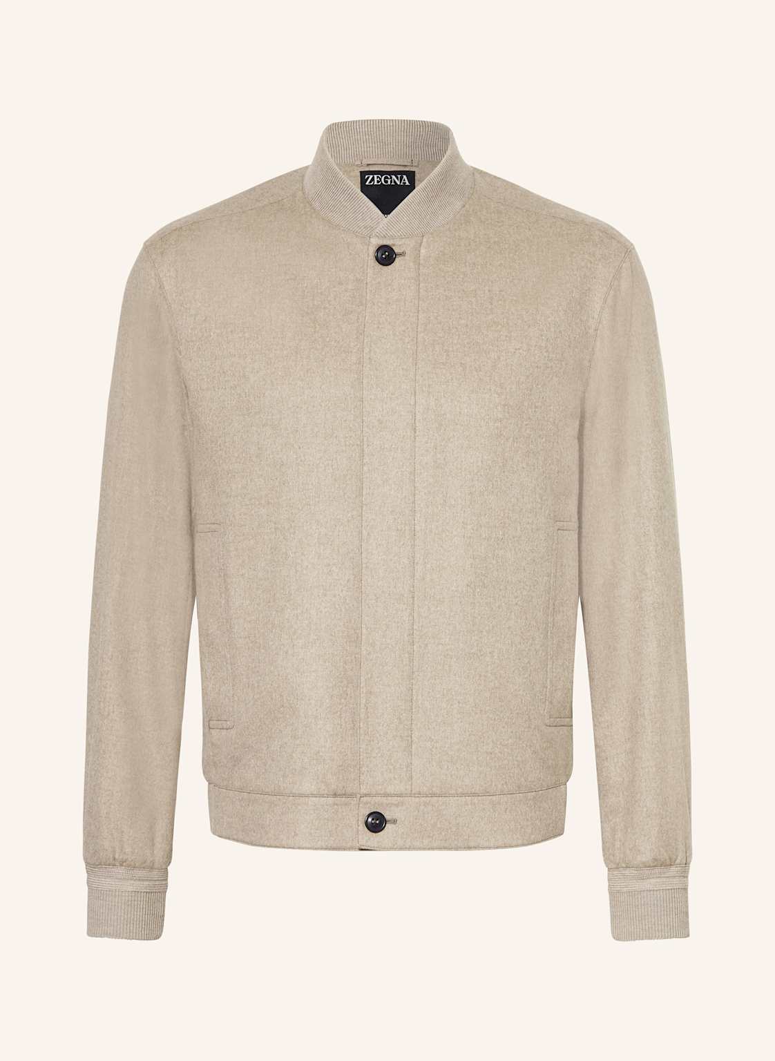 Zegna Cashmere-Blouson beige von ZEGNA