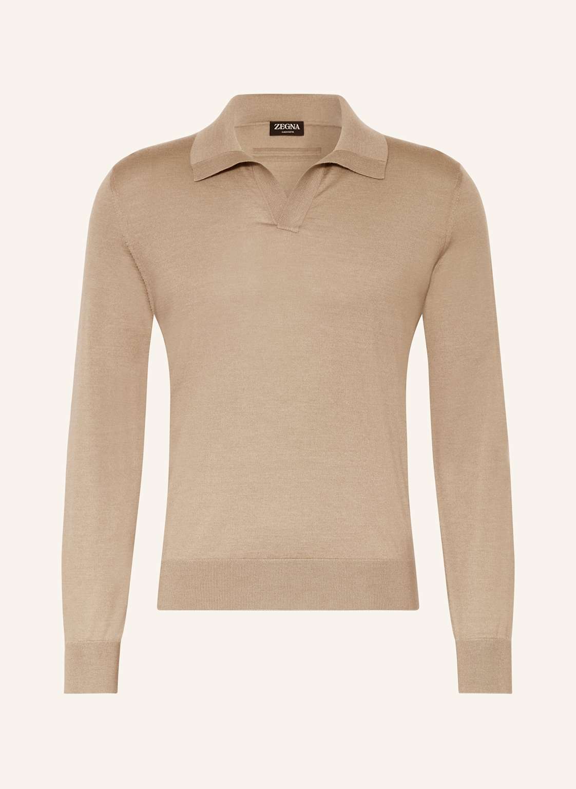 Zegna Cashmere-Pullover Mit Seide beige von ZEGNA