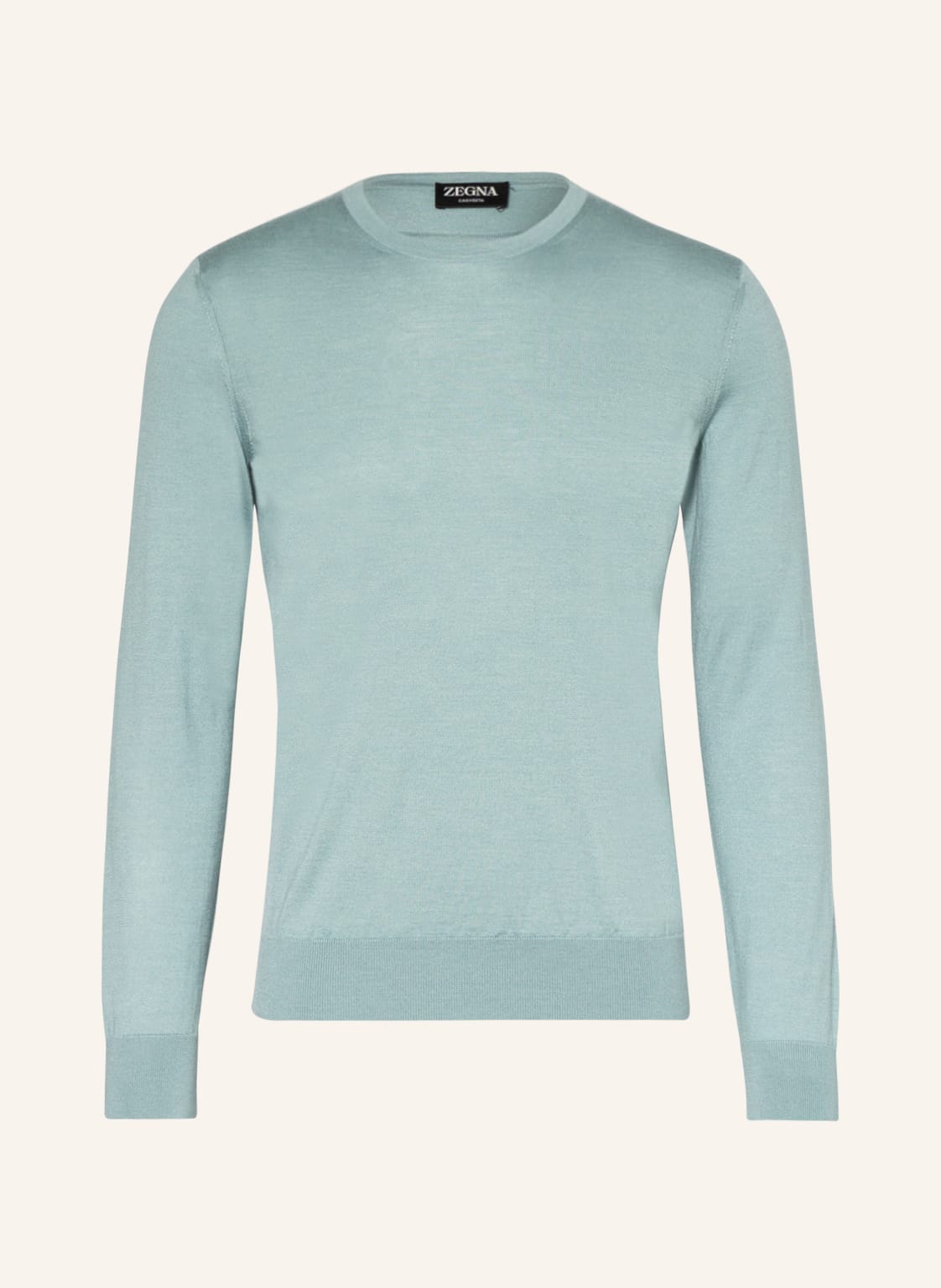 Zegna Cashmere-Pullover Mit Seide blau von ZEGNA