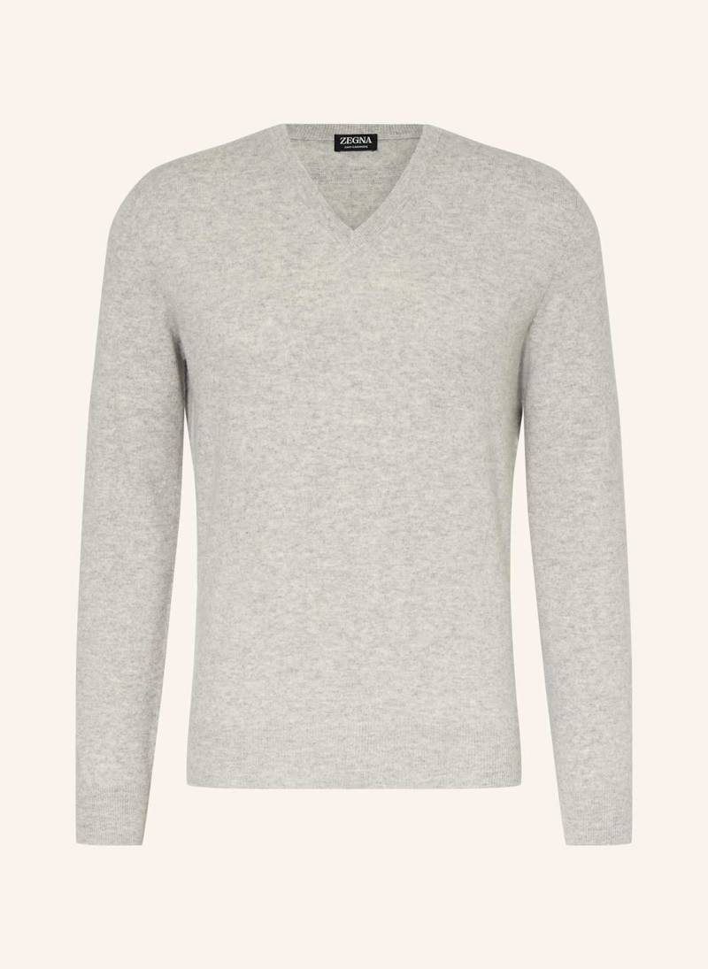 Zegna Cashmere-Pullover grau von ZEGNA