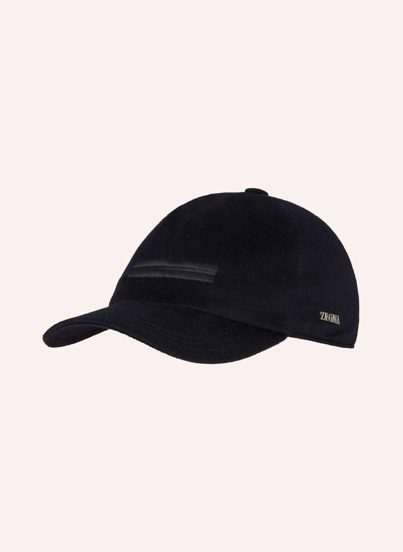 Zegna Flanell-Cap blau von ZEGNA