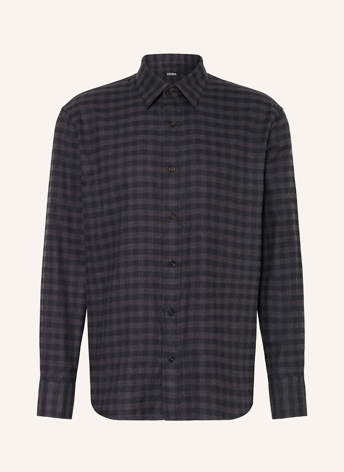 Zegna Flanellhemd Regular Fit grau Zegna Flanellhemd Regular Fit grau von ZEGNA