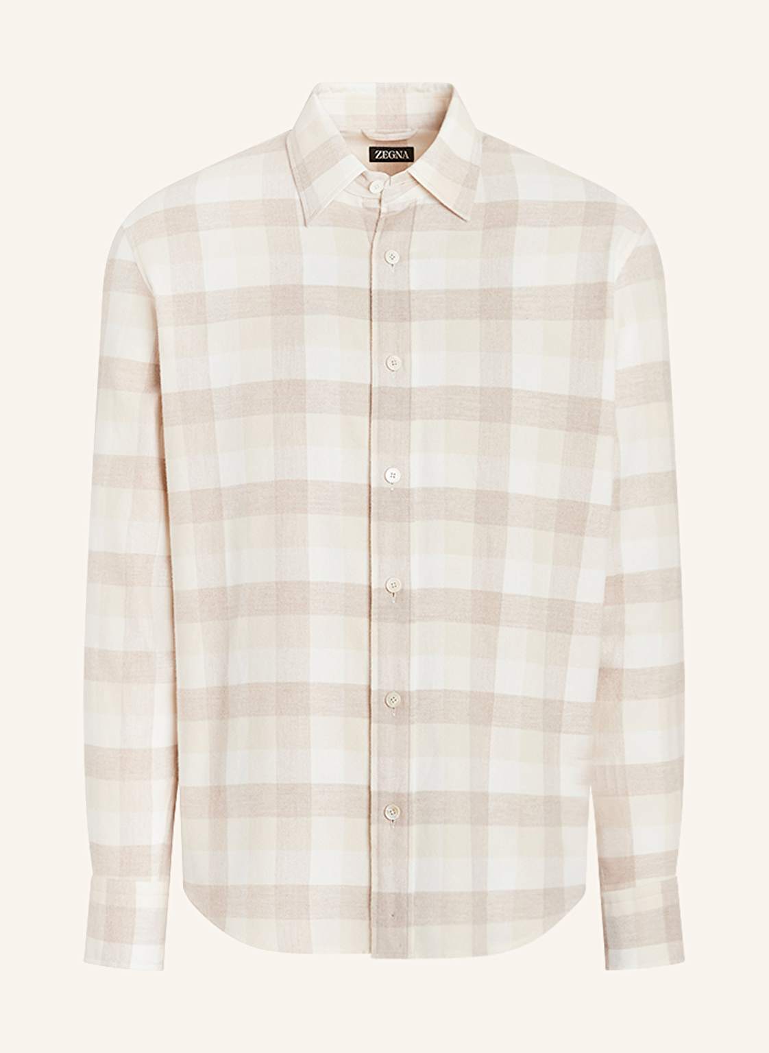 Zegna Flanellhemd Regular Fit weiss Zegna Flanellhemd Regular Fit weiss von ZEGNA