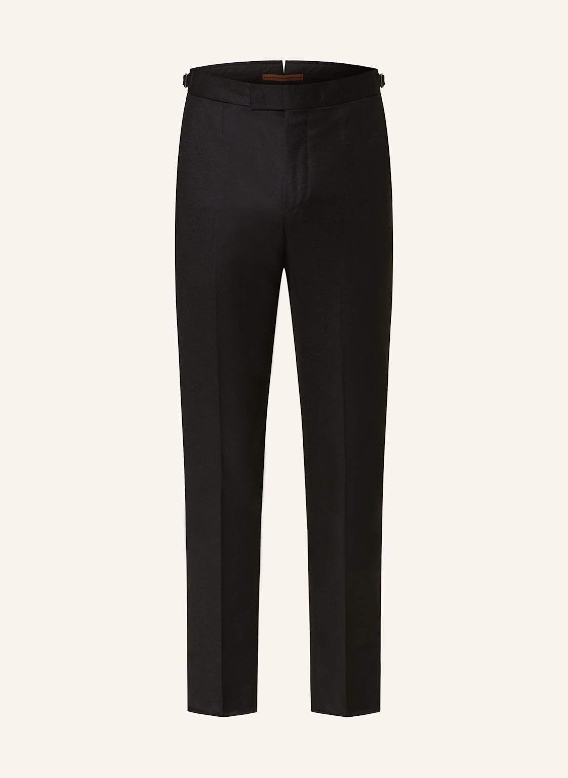 Zegna Flanellhose Narrow Fit schwarz Zegna Flanellhose Narrow Fit schwarz von ZEGNA