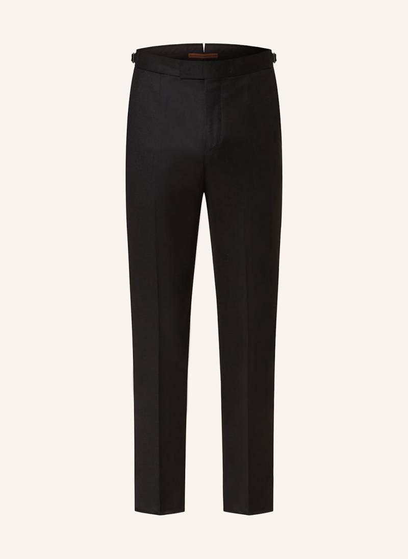 Zegna Flanellhose Narrow Fit schwarz von ZEGNA