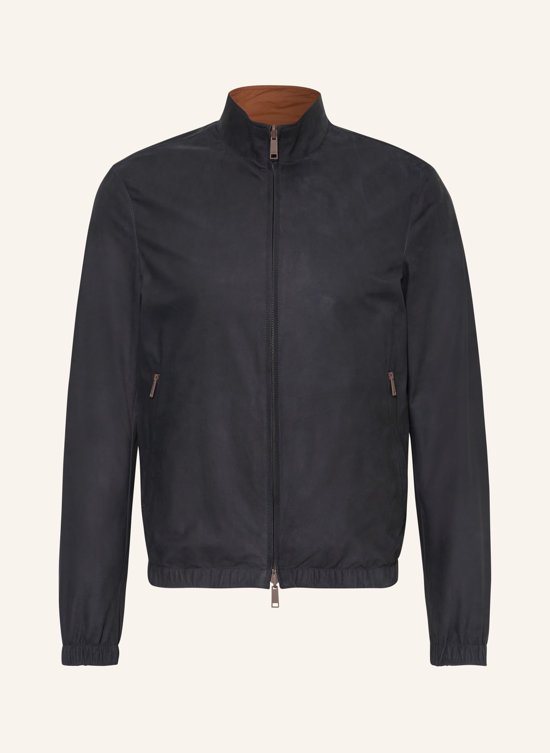 Zegna Lederjacke Zum Wenden braun von ZEGNA