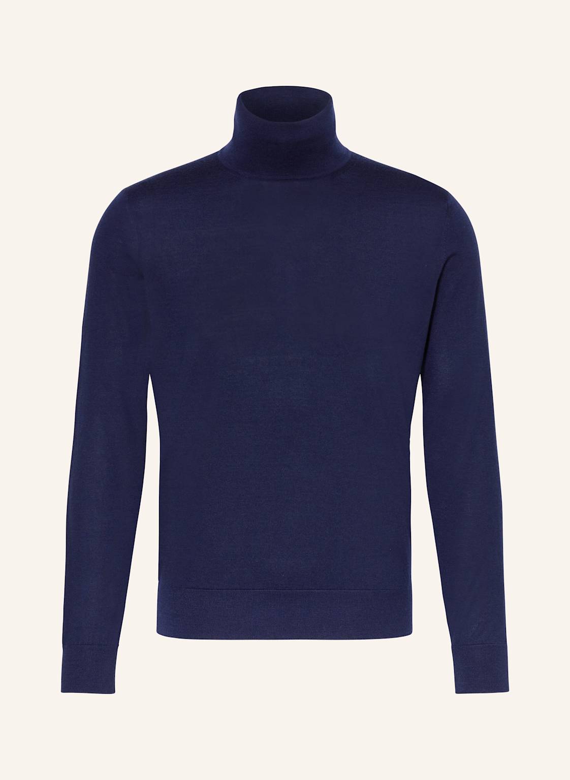 Zegna Rollkragenpullover Aus Cashmere Mit Seide blau von ZEGNA