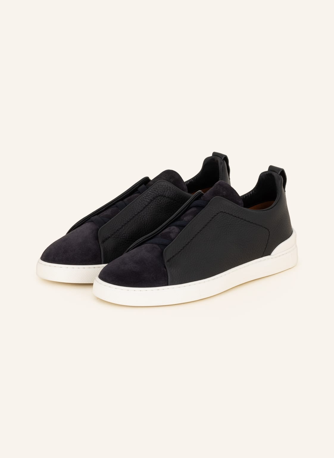 Zegna Slip-On-Sneaker Triple Stitch blau von ZEGNA