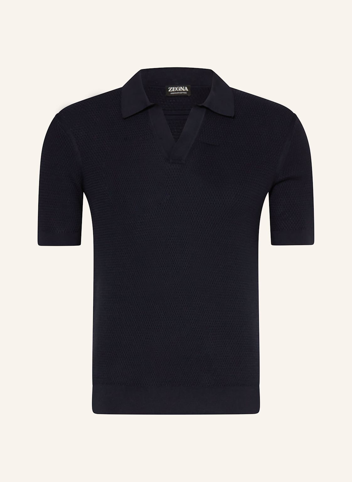 Zegna Strick-Poloshirt blau Zegna Strick-Poloshirt blau von ZEGNA