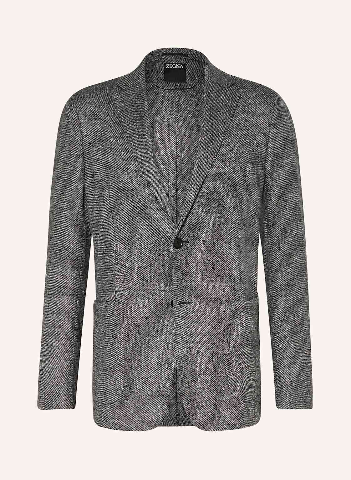 Zegna Tweed-Sakko Extra Slim Fit schwarz Zegna Tweed-Sakko Extra Slim Fit schwarz von ZEGNA