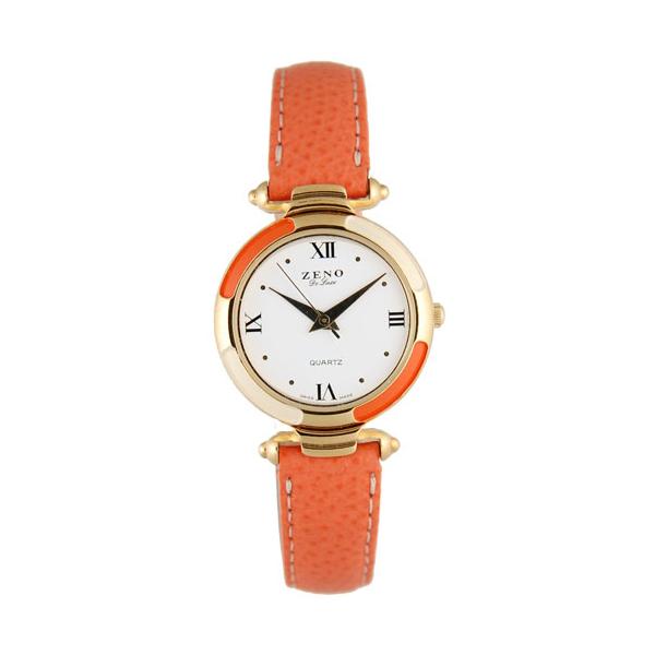 ZENO, Printemps 28, Quartzuhr orange von ZENO Swiss