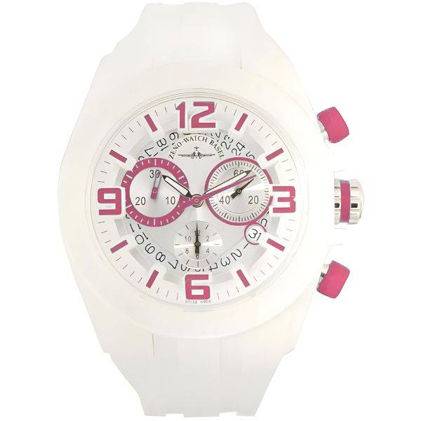 ZENO-WATCH BASEL, Whity Chrono, weiss-pink von ZENO Swiss