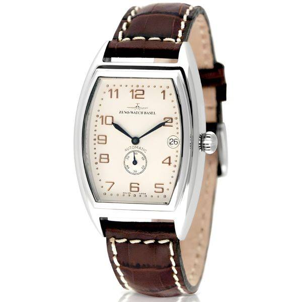 ZENO-WATCH BASEL, Tonneau Retro Automatik, braun von ZENO WATCH BASEL