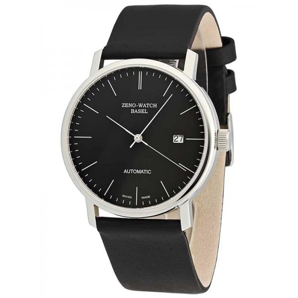 ZENO-WATCH BASEL, Bauhaus Edelstahl, Automatik Uhr, schwarz von ZENO WATCH BASEL