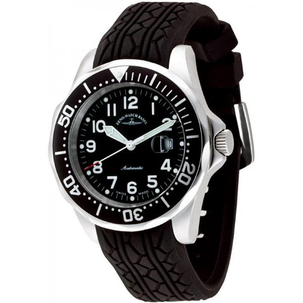 ZENO-WATCH BASEL, Diver-Look, Herrenuhr, Automatik, schwarz von ZENO WATCH BASEL