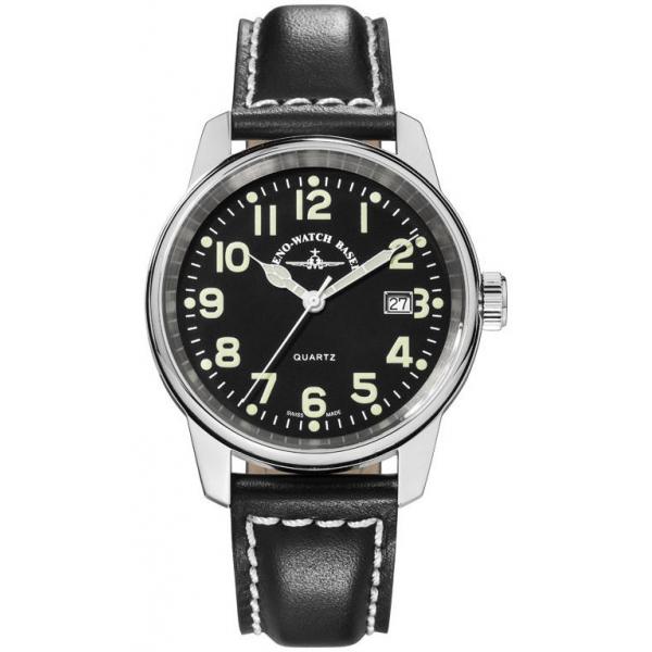 ZENO-WATCH BASEL, Pilot Classic Fliegeruhr Edelstahl poliert von ZENO WATCH BASEL