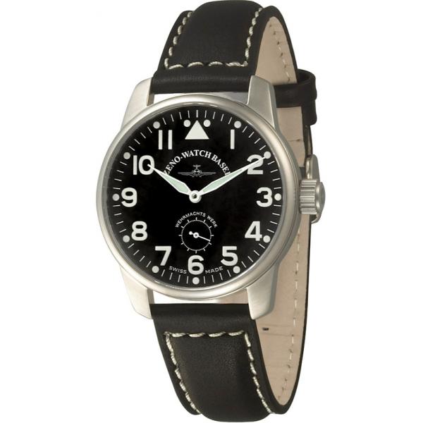 ZENO-WATCH BASEL, Pilot Classic Handaufzug Fliegeruhr Wehrmachts Werk von ZENO WATCH BASEL