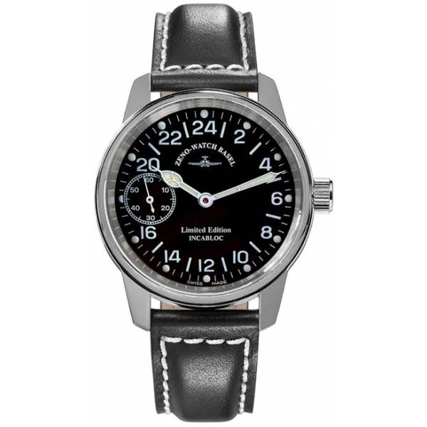 ZENO-WATCH BASEL, Pilot Classic Titan Handaufzug 24 Stundenanzeige von ZENO WATCH BASEL