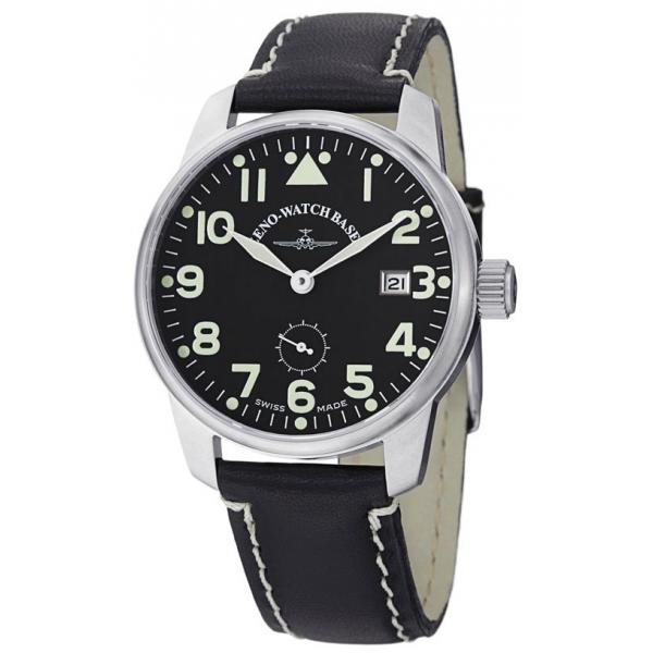 ZENO-WATCH BASEL, Pilot Handaufzug Fliegeruhr Wehrmachts Werk Datum von ZENO WATCH BASEL