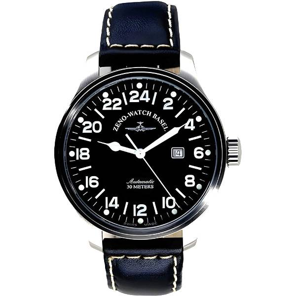 ZENO-WATCH BASEL, Pilot Oversized XL 24 Stundenanzeige Automatik von ZENO WATCH BASEL