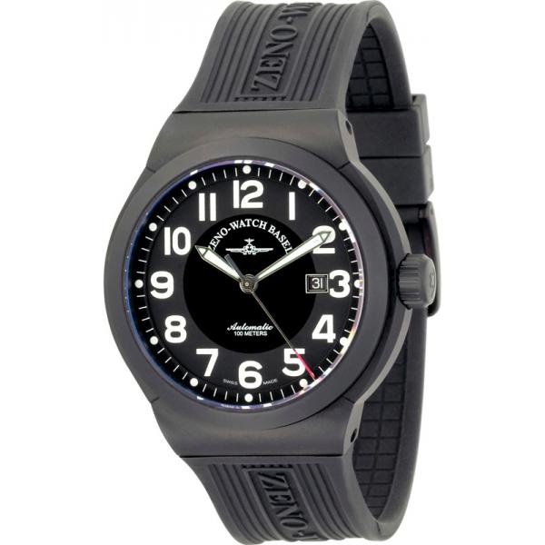 ZENO-WATCH BASEL, Pilot Raid AutomatikuhrTitan schwarz von ZENO WATCH BASEL