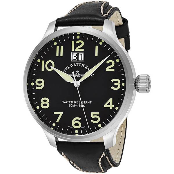 ZENO-WATCH BASEL, Pilot Super Oversized Q Fliegeruhr matt von ZENO WATCH BASEL