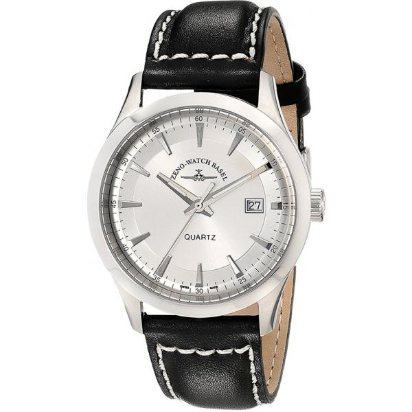 ZENO-WATCH BASEL, Retro Gentlemen, Quartz Uhr, Stahl silber von ZENO WATCH BASEL