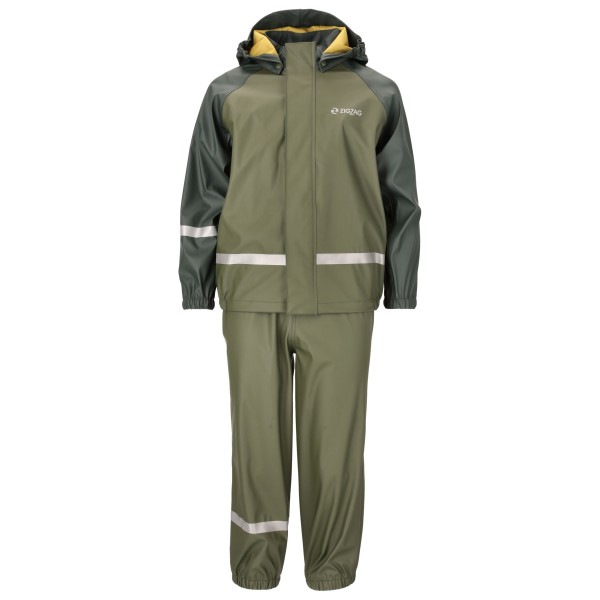 ZIG ZAG - Kid's Gilbo PU Set - Regenjacke Gr 92/98 - 2 years oliv von ZIG ZAG