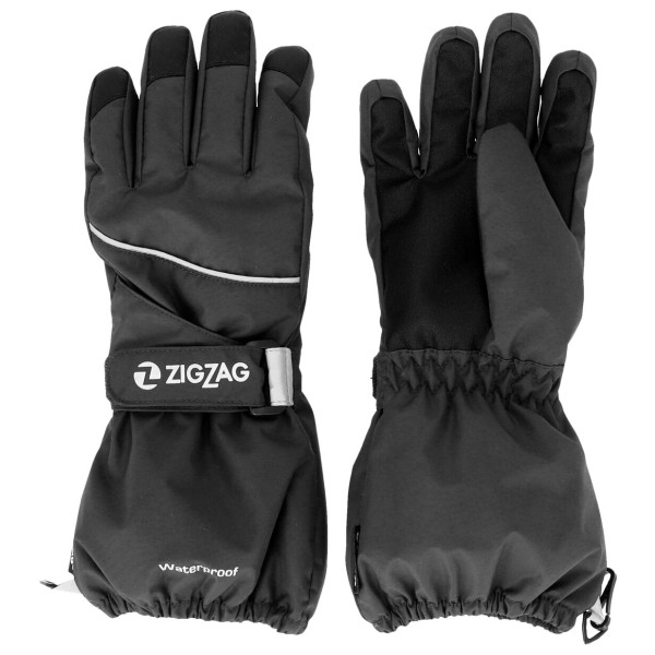 ZIG ZAG - Kid's Kempston Glove with Dropliner - Handschuhe Gr 116-122 - 4-6 Years schwarz von ZIG ZAG