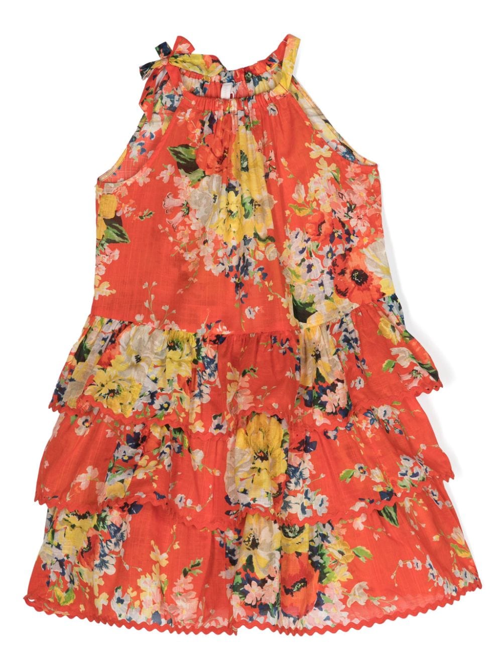 ZIMMERMANN Kids Alight cotton dress - Red von ZIMMERMANN Kids