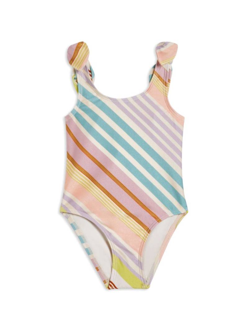 ZIMMERMANN Kids Halliday Bow Shoulder swimsuit - Purple von ZIMMERMANN Kids