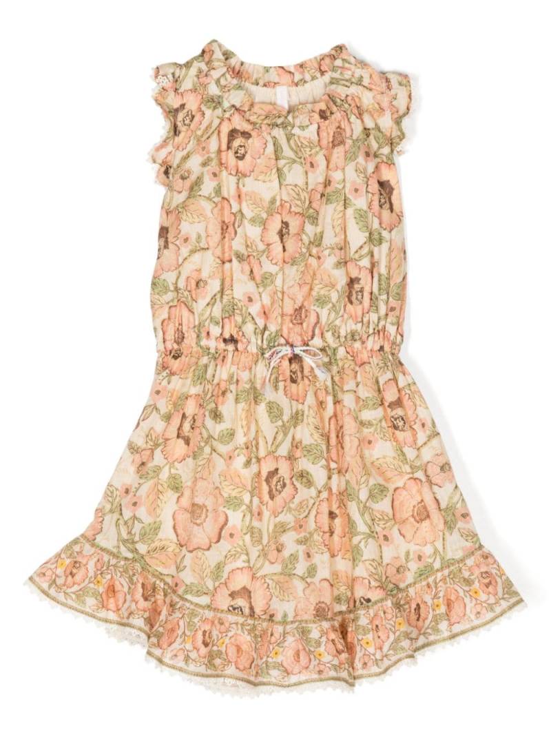 ZIMMERMANN Kids Junie floral-print A-line dress - Multicolour von ZIMMERMANN Kids