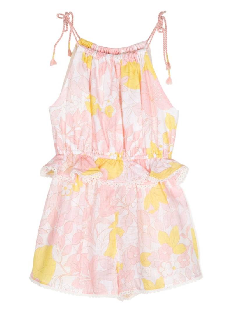 ZIMMERMANN Kids Pop Tie playsuit - White von ZIMMERMANN Kids