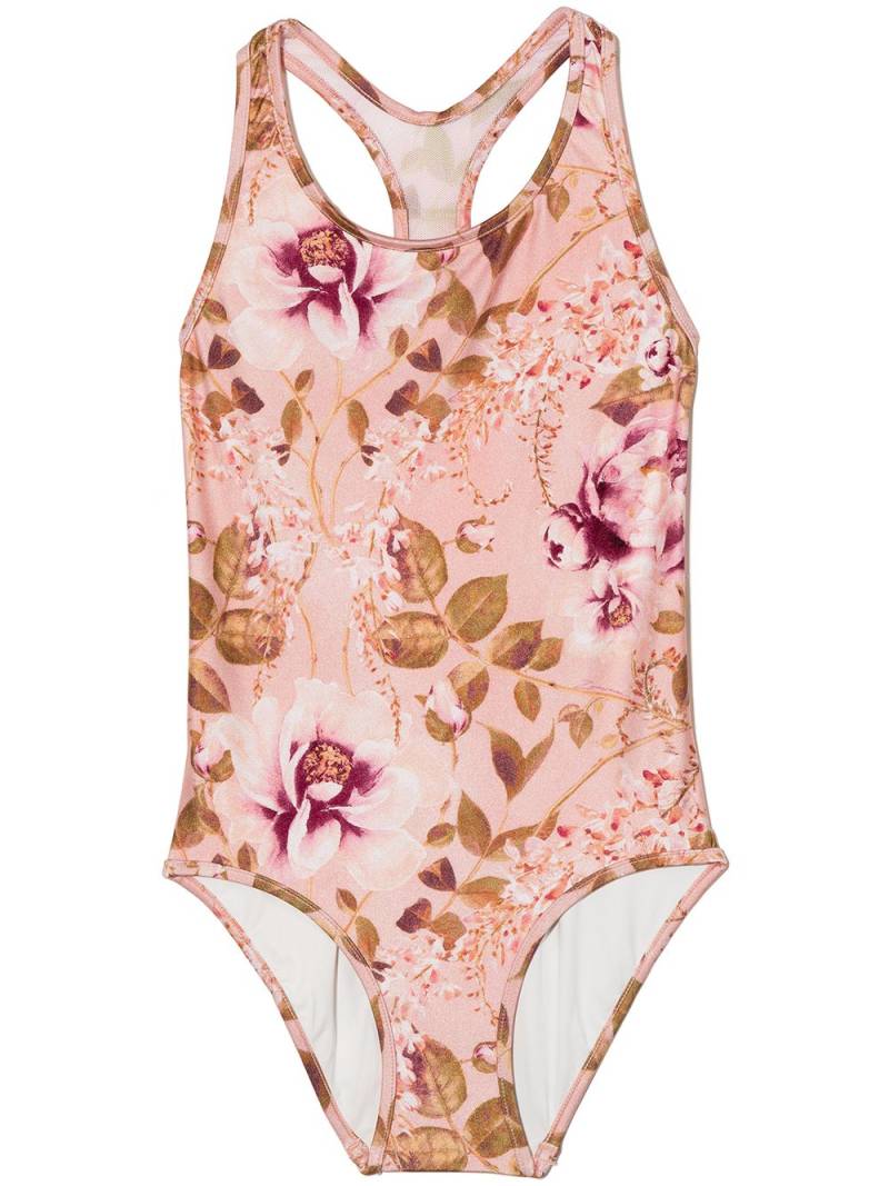 ZIMMERMANN Kids Rosa floral-print swimsuit - Pink von ZIMMERMANN Kids