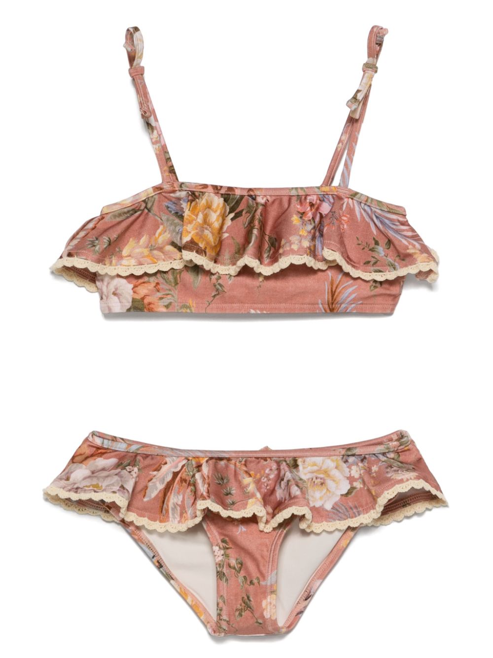 ZIMMERMANN Kids Tallow bikini set - Pink von ZIMMERMANN Kids