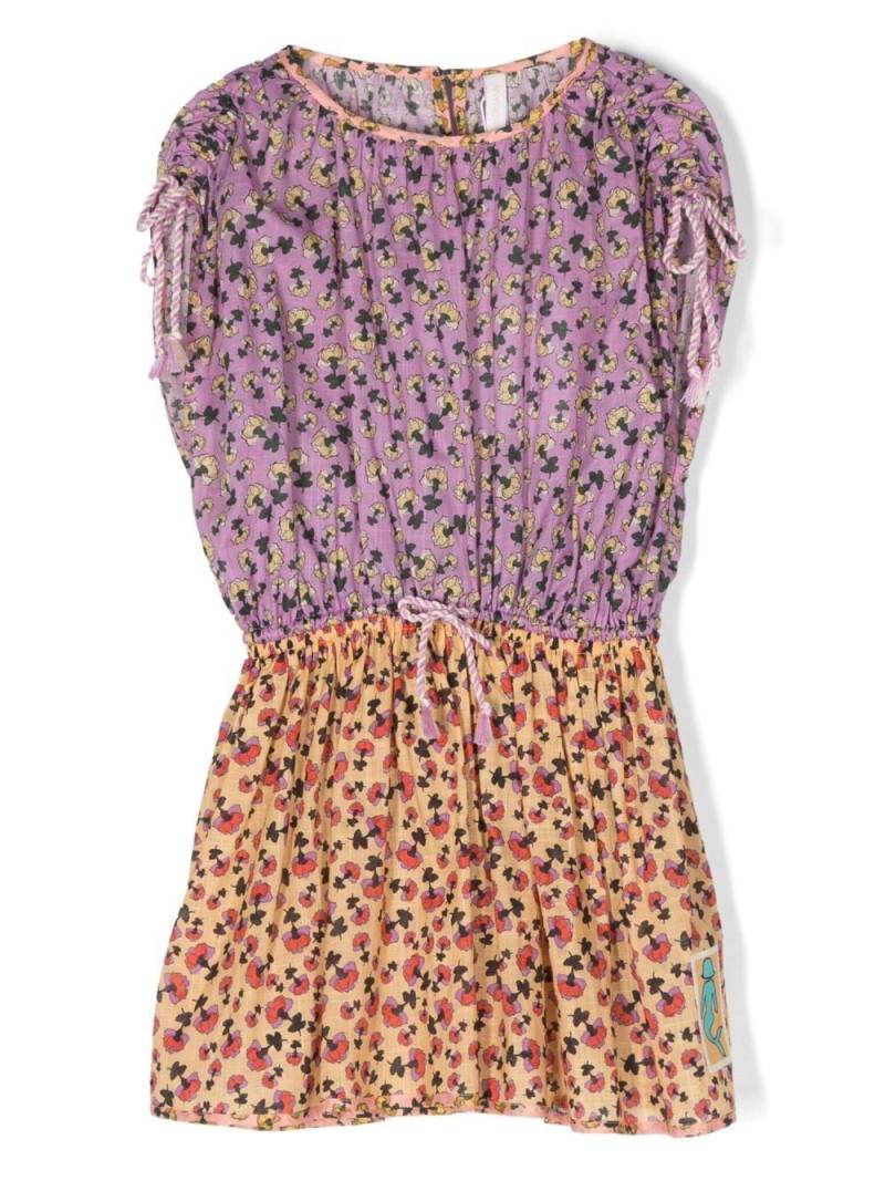 ZIMMERMANN Kids Tiggy ruched floral-print dress - Purple von ZIMMERMANN Kids