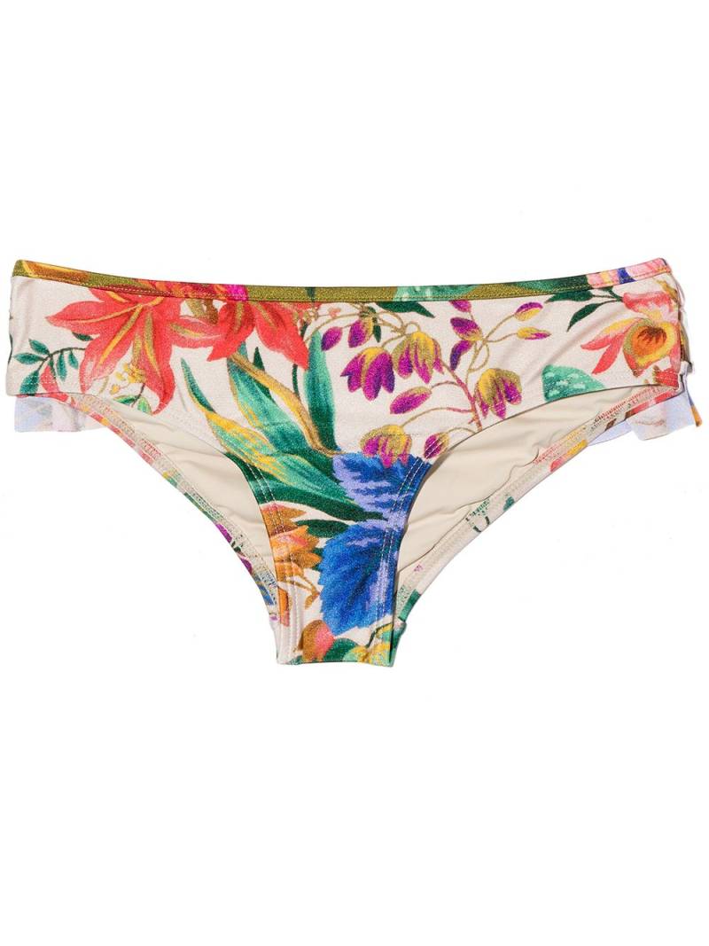 ZIMMERMANN Kids Tropicana print bikini bottoms - Neutrals von ZIMMERMANN Kids