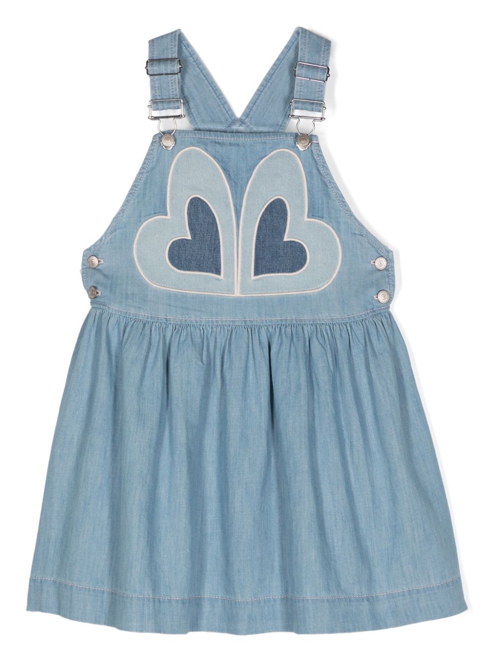 ZIMMERMANN Kids Waverly denim overall dress - Blue von ZIMMERMANN Kids