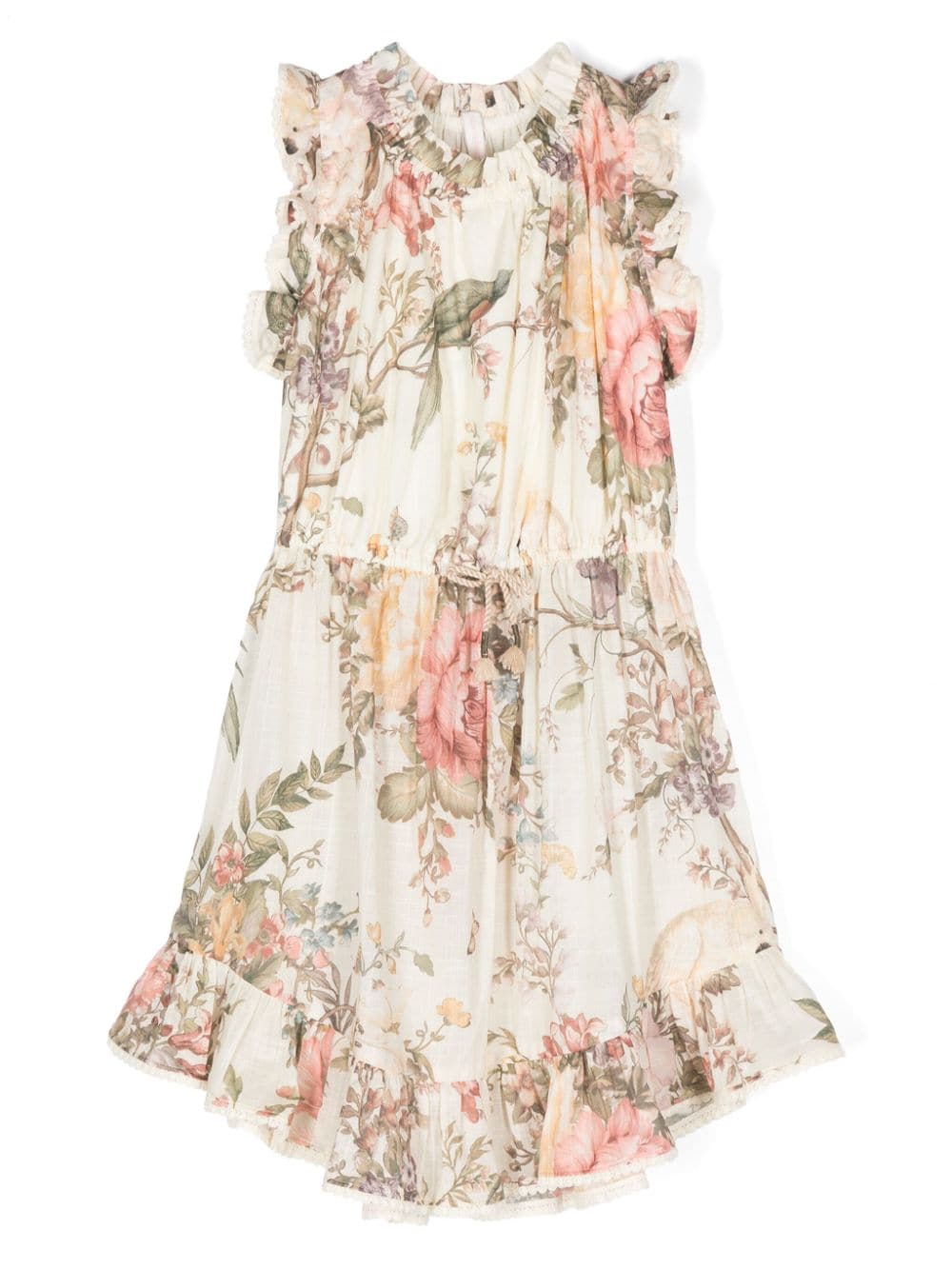 ZIMMERMANN Kids Waverly floral-print dress - Neutrals von ZIMMERMANN Kids