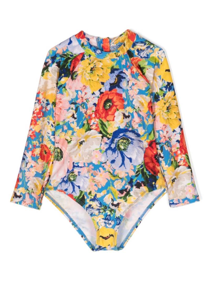 ZIMMERMANN Kids floral-print round-neck swimsuit - Multicolour von ZIMMERMANN Kids