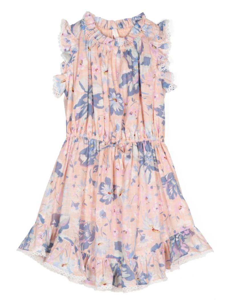 ZIMMERMANN Kids floral-print ruffled dress - Pink von ZIMMERMANN Kids